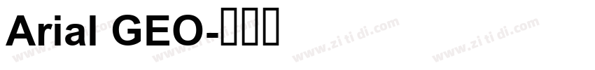 Arial GEO字体转换